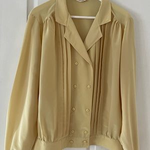 Scarlett Fashion Brand Vintage blouse mustard color size XL